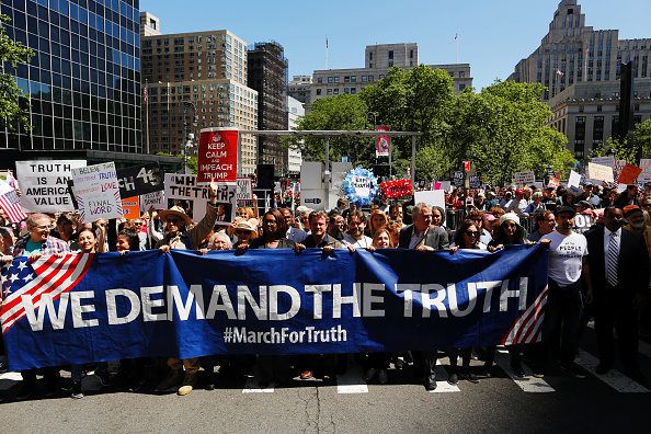 marchan neoyorkinos, protestas, marcha anti trump, Nueva York, Marcha por la Verdad