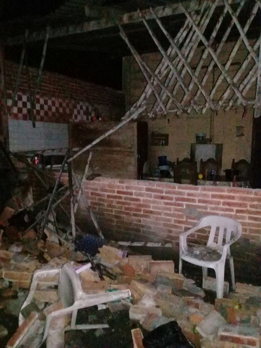 Afectaciones en vivienda de Puerto Madero, Chiapas, tras sismo