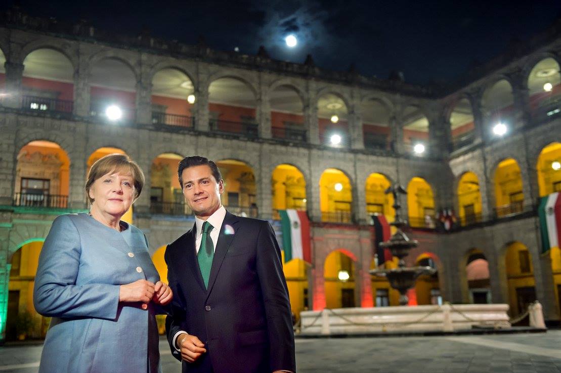 Angela Merkel, Peña Nieto, Alemania, México, visita oficial, Palacio Nacional
