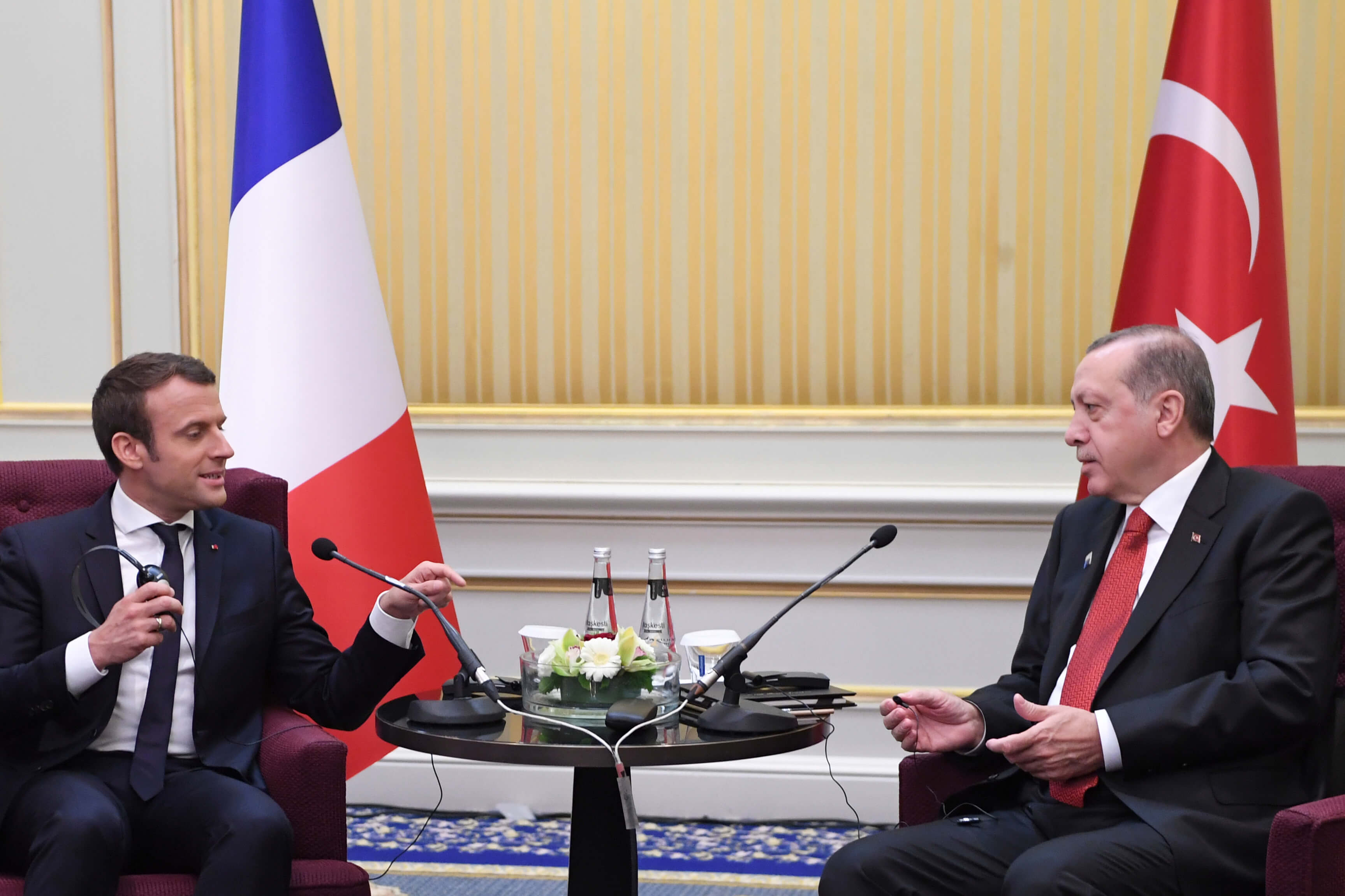 presidente francés, Emmanuel Macron, presidente turco, Recep Tayyip Erdogan