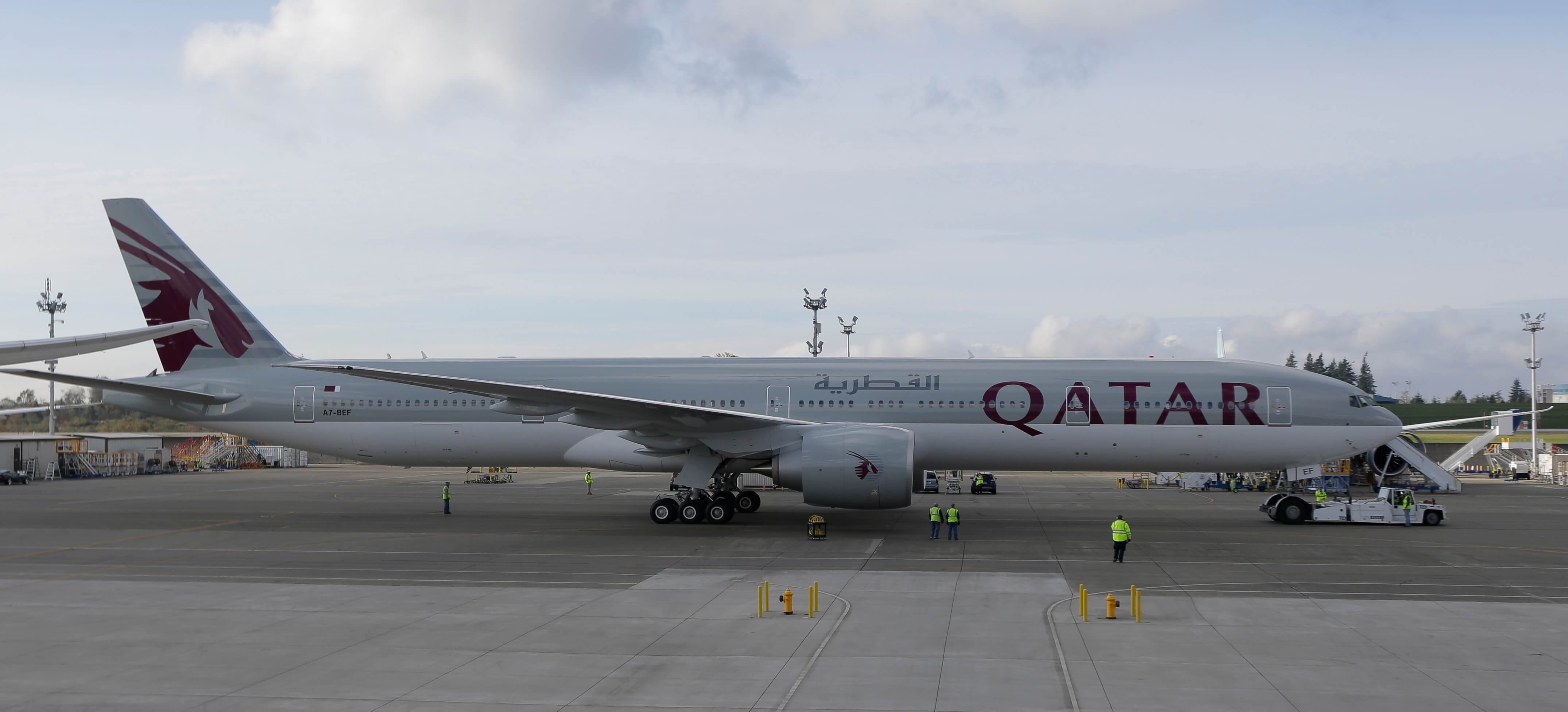 Avión Boeing 777 de Qatar Airways