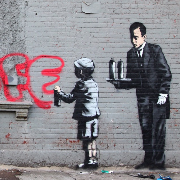 Banksy, identidad, arte, mural, Massive Attack, Robert Del Naja, grafitti