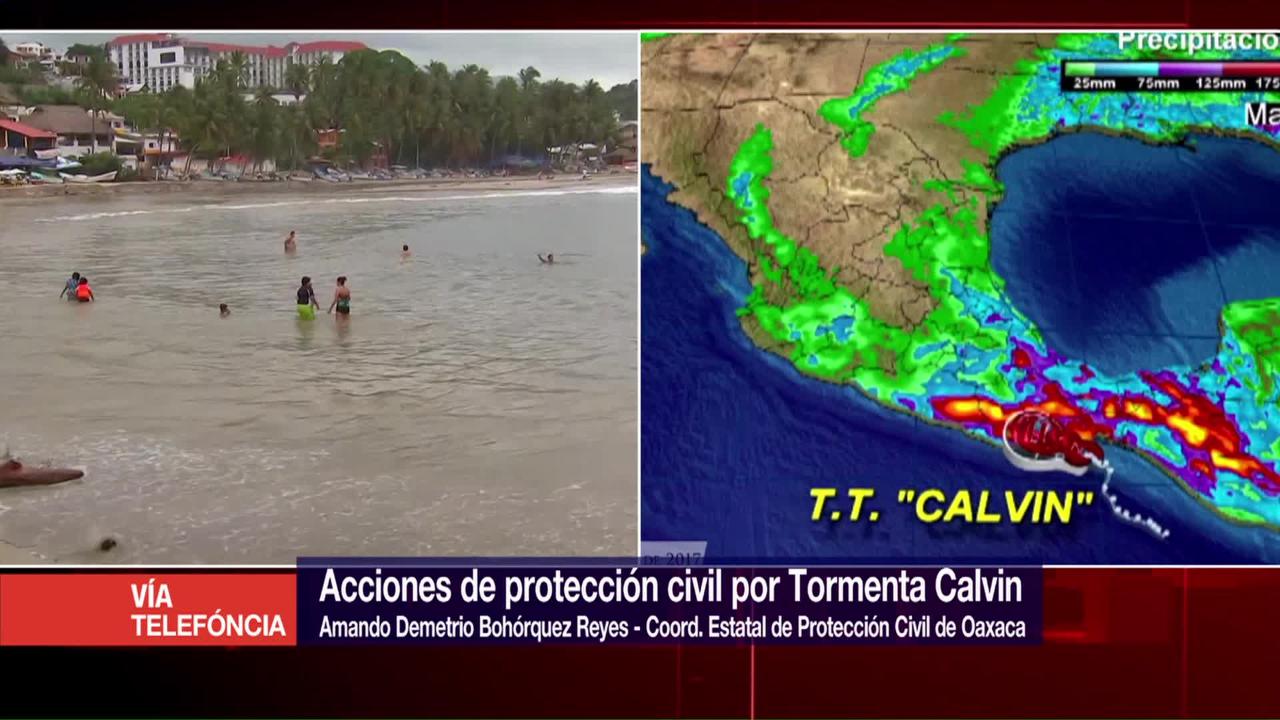 Calvin, impactaría Oaxaca, Protección Civil, tormenta tropical