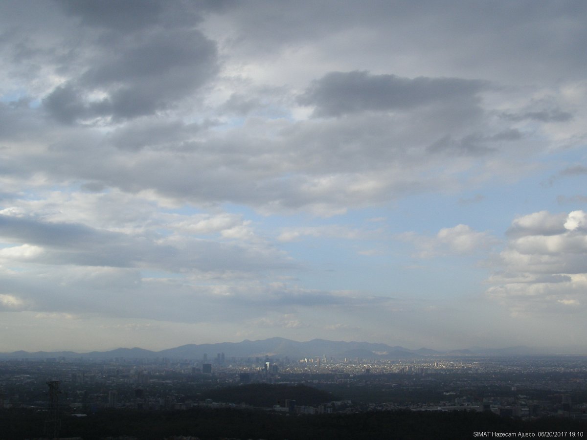 Clima nublado en la Ciudad de México