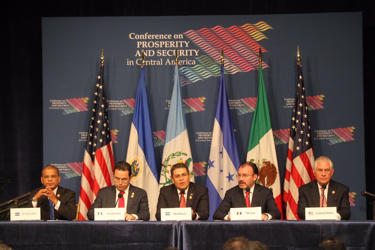 Conferencia, Seguridad, Prosperidad, Centroamérica, Videgaray, Tillerson, SRE