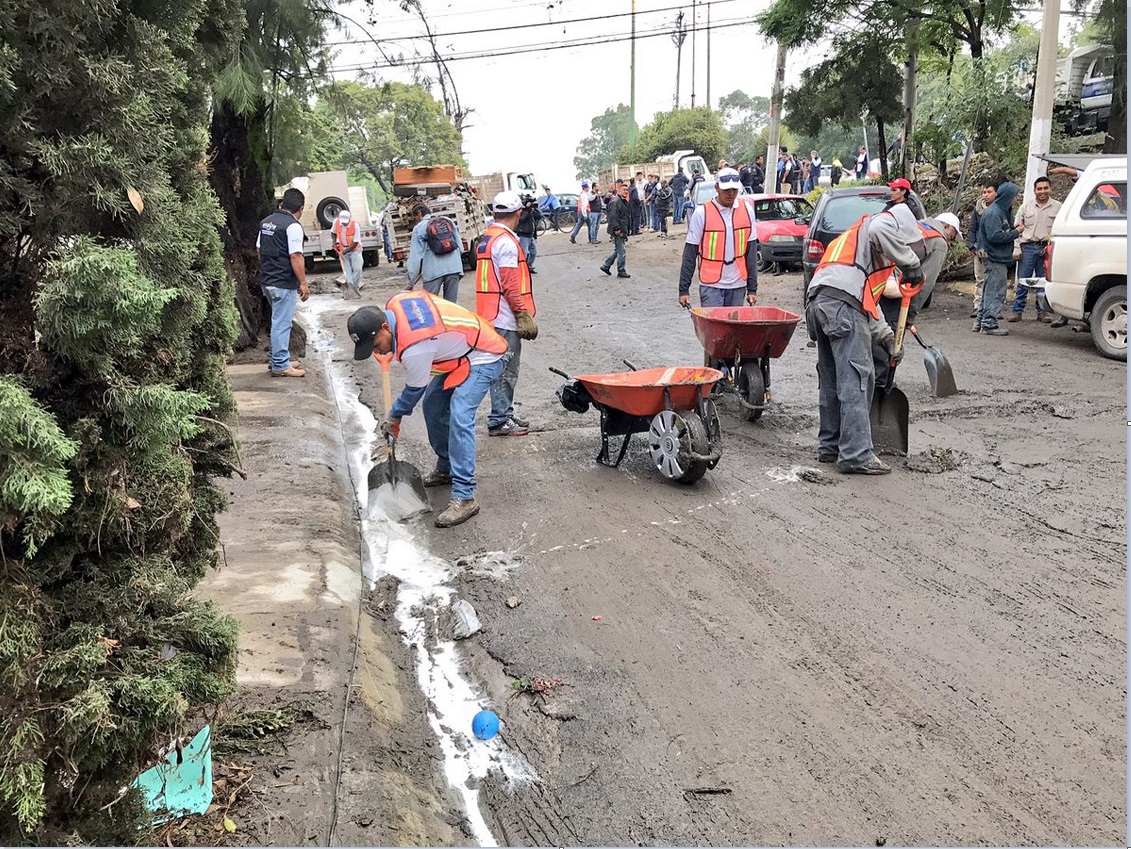 personal del edomex labora para limpiar calles