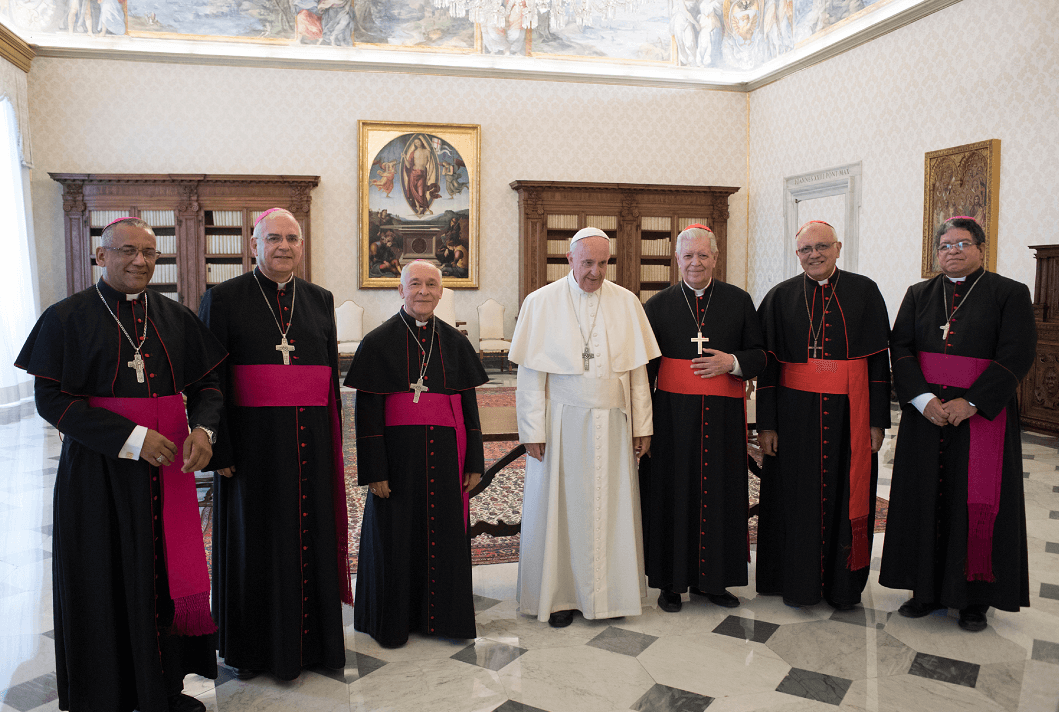 El papa Francisco se reunió con obispos de Venezuela