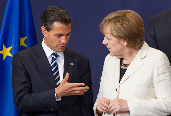 Enrique Peña Nieto y Angela Merkel