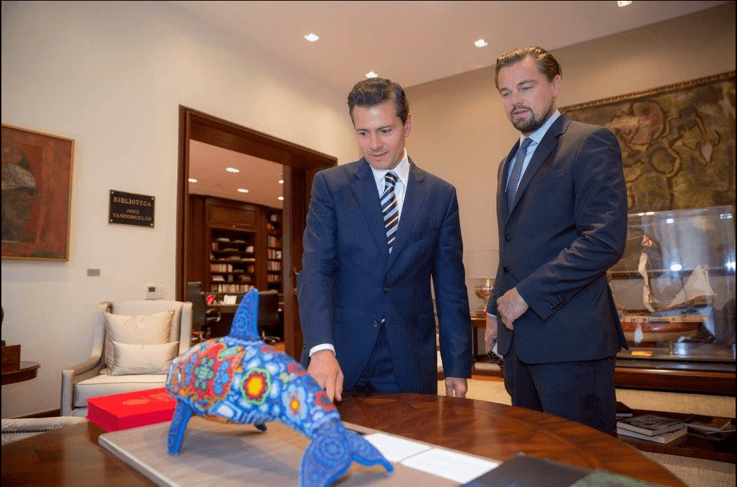 Enrique Peña Nieto y Leonardo DiCaprio (1)
