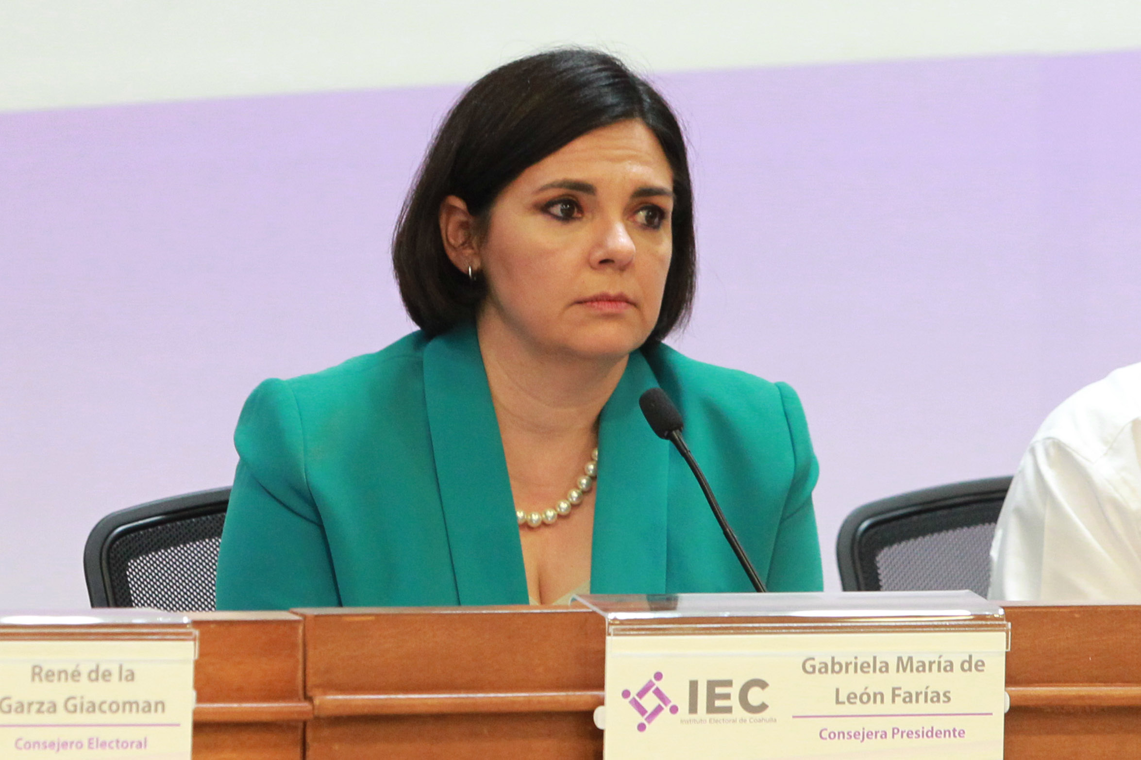 Gabriela de León, consejera presidente del Instituto Electoral de Coahuila
