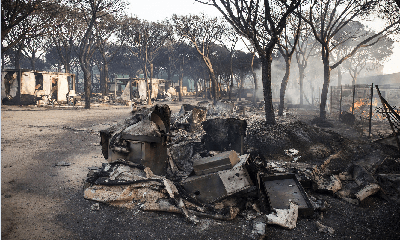 Incendio en Espana se mantiene en entorno del Parque Nacional Donana