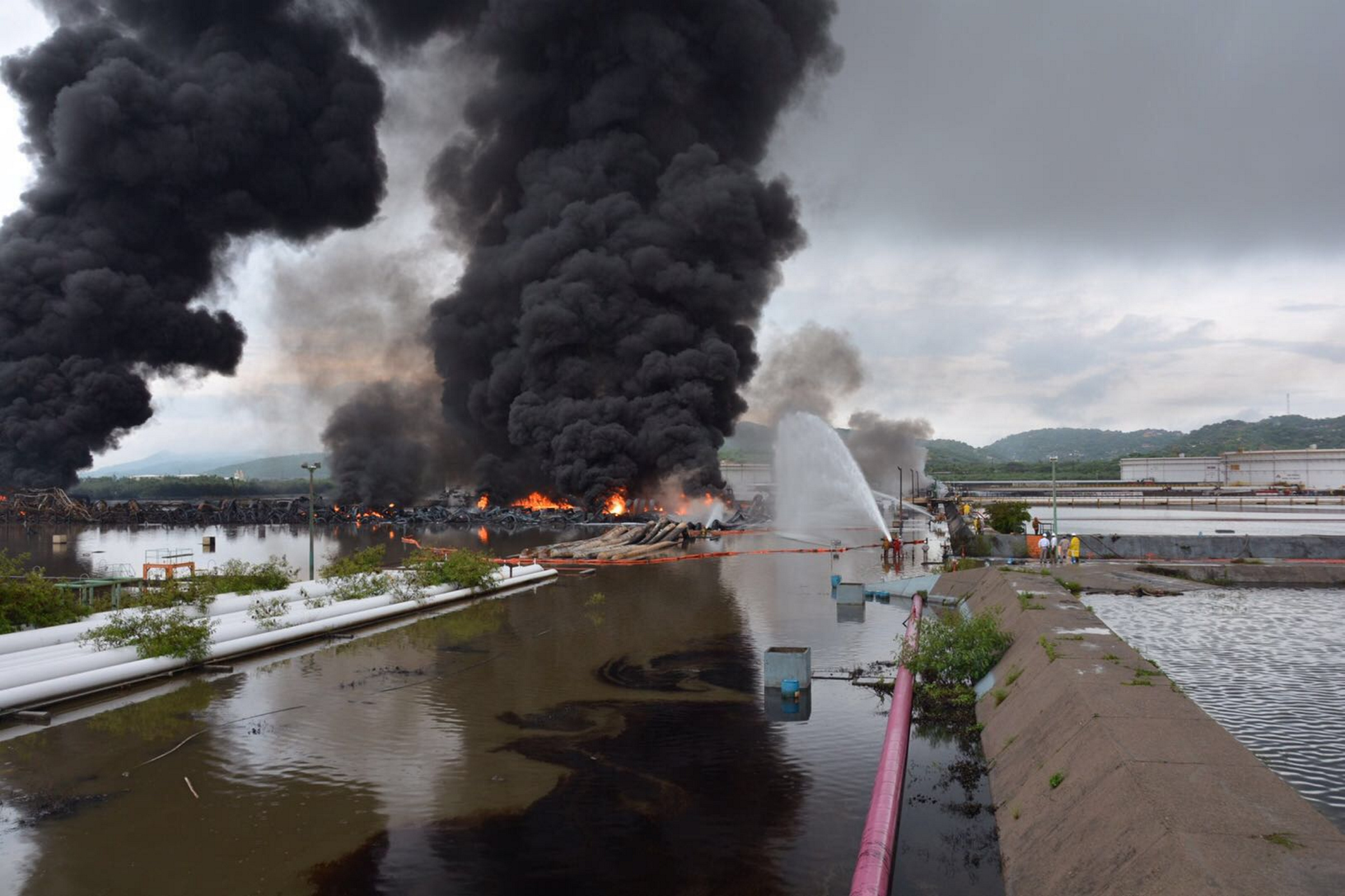Incendio en la refinería de Salina Cruz, Oaxaca