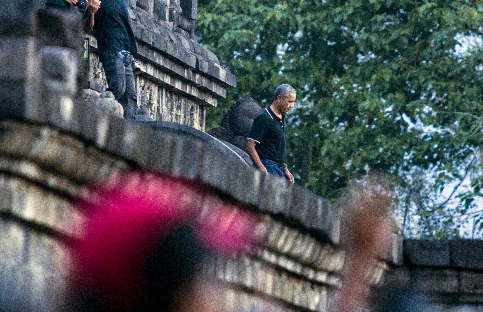 La familia Obama disfruta de unas vacaciones en Indonesia
