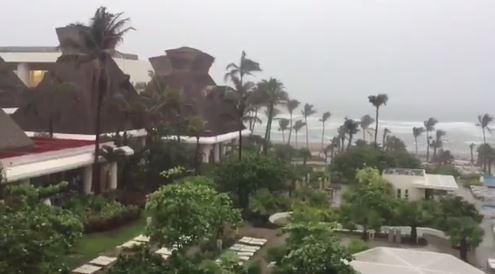Lluvias en Acapulco por la baja remanente Calvin