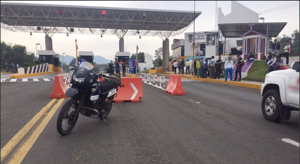 Cnte, Autopista siglo 21, Michoacan, Protestas, Operativo de seguridad