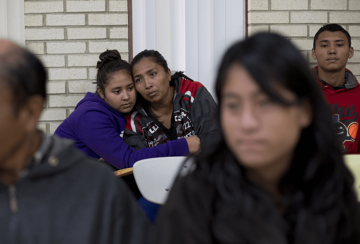 Migrantes centroamericanos en Texas