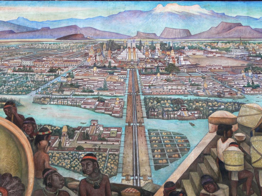 México Tenochtitlán, mural de diego rivera
