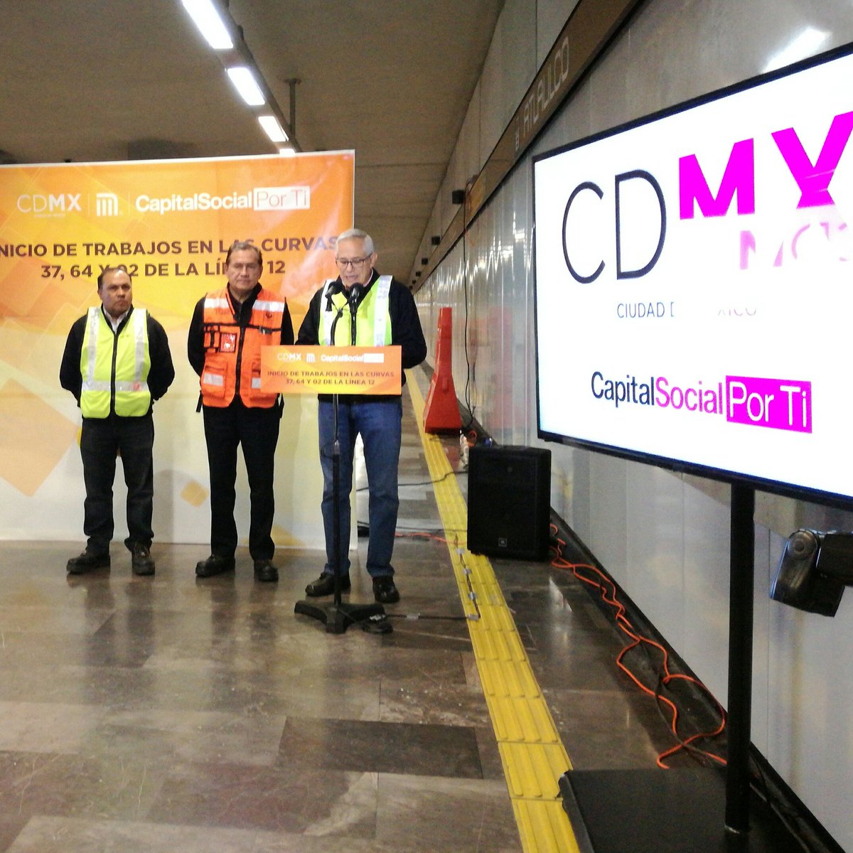 Obras de mantenimiento en la Línea 12 del Metro de la CDMX