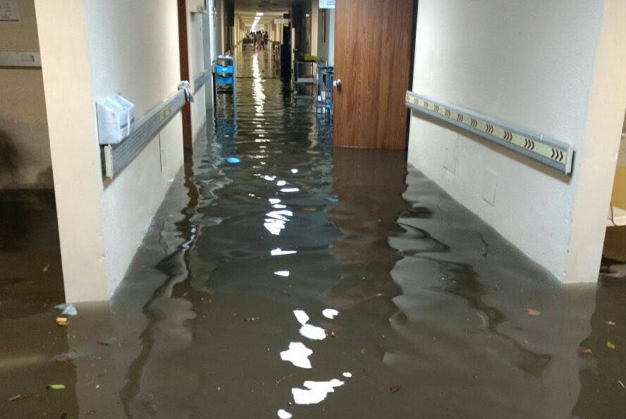 Inundacion, Hospital la villa, Gam, lluvia CDMX, inundacion gam, La villa,