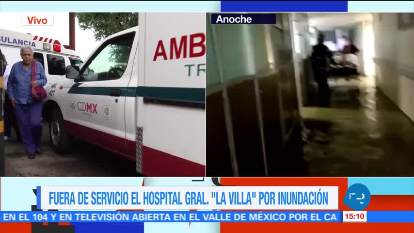 noticias, forotv, prevén, tres días de limpieza, Hospital de La Villa, inundación
