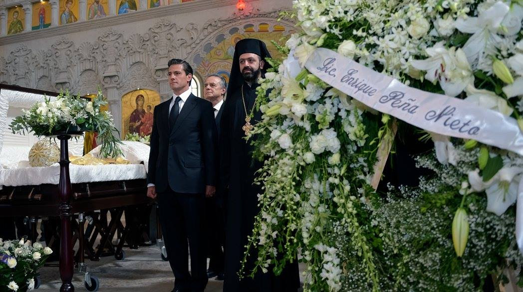 Enrique Peña Nieto, Antonio Chedraoui, Funeral de antonio chedraoui, iglesia ortodoxa, iglesia