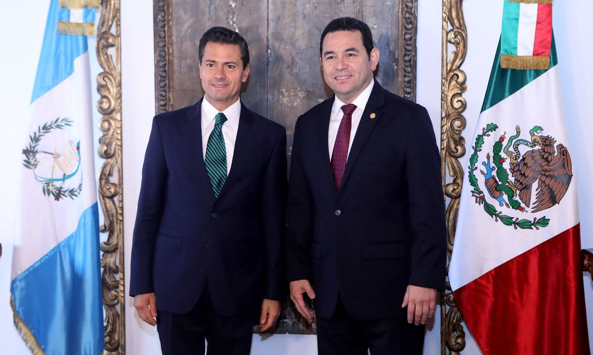 EPN y Jimmy Morales en Guatemala