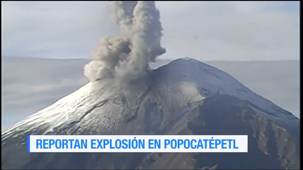 Explosión, Popocatépetl, fumarola, dirección al noroeste, puebla