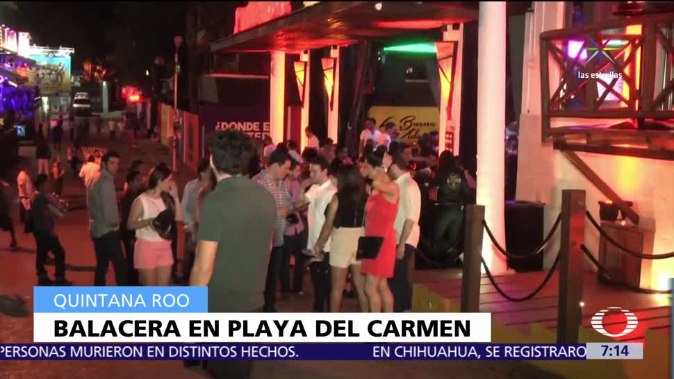 Balacera, discoteca, Playa del Carmen, muerto