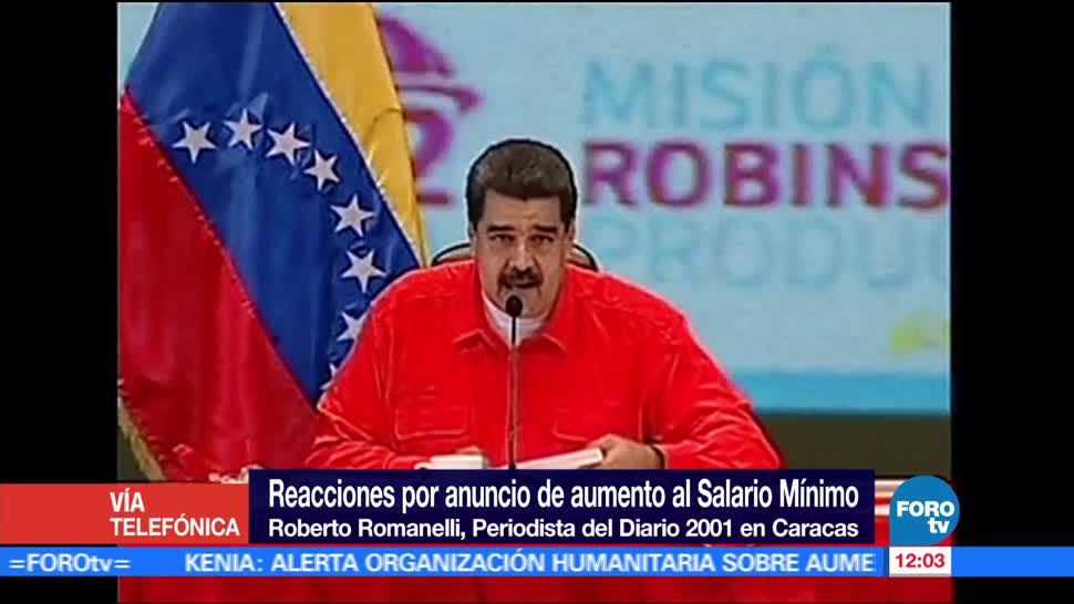 Roberto Romanelli, periodista, coordinador de política, Nicólas Maduro, salario mínimo