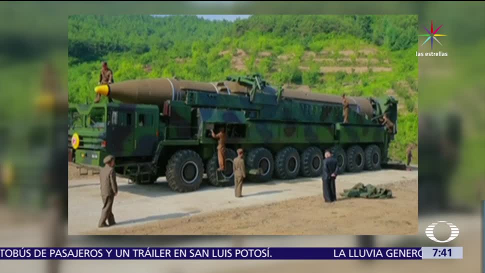 Norcorea, prueba de misil, misil intercontinental, televisión estatal