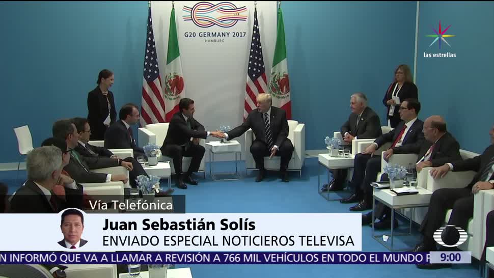 Peña Nieto, estrecha, Trump, reunión en el G20