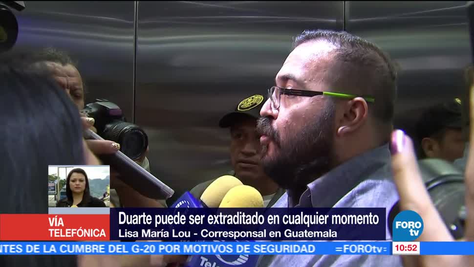 Javier Duarte, ser extraditado, cualquier momento, México