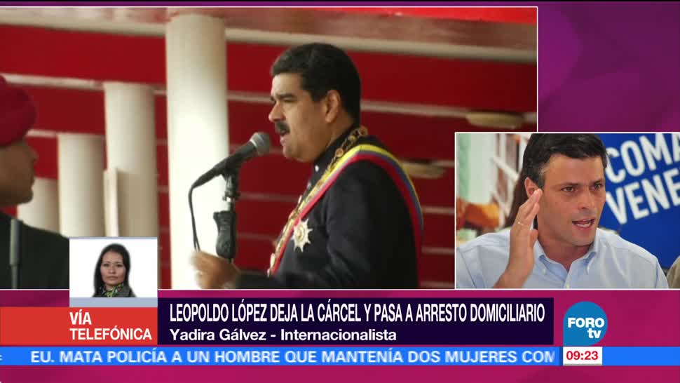 Maduro, arresto domiciliario, Leopoldo López, Yadira Gálvez