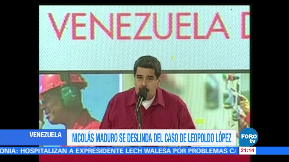Maduro, se pronuncia, excarcelación, Leopoldo López, presidente, Venezuela