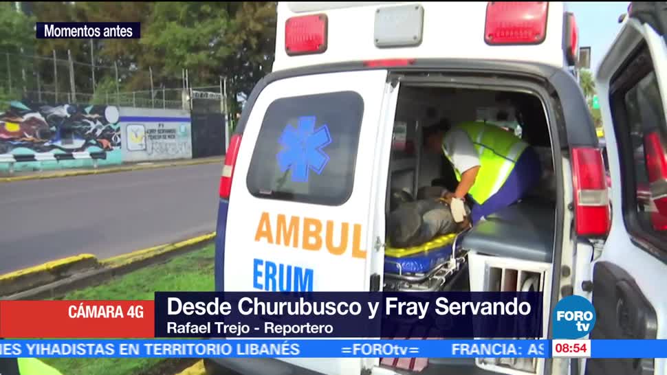hombre cayó, zanja, Río Churubusco, Fray Servando, hospital por lesiones