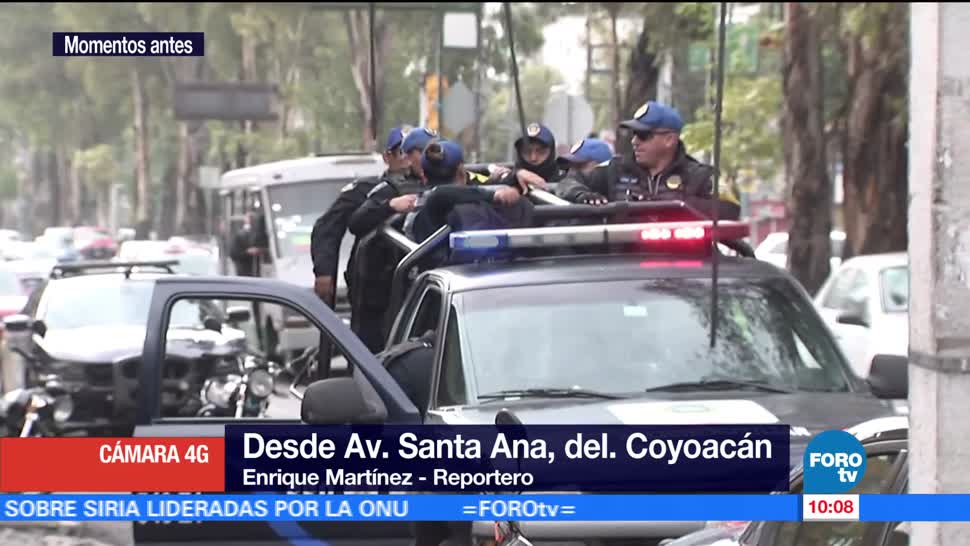 policía herido, asalto, avenida Santa Anna, delegación Coyoacán, CDMX