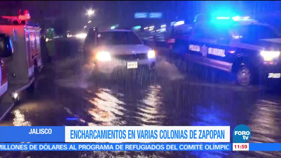 lluvias torrenciales, Zapopan, Jalisco, afectaciones, varias colonias