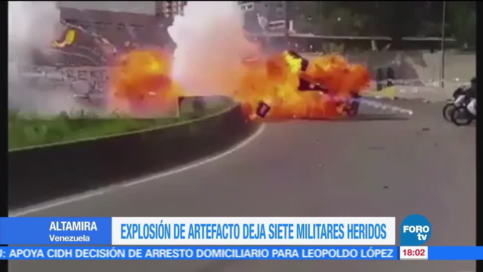 Siete Efectivos, Fuerza Armada Nacional Bolivariana (FANB), Explosion, Heridos