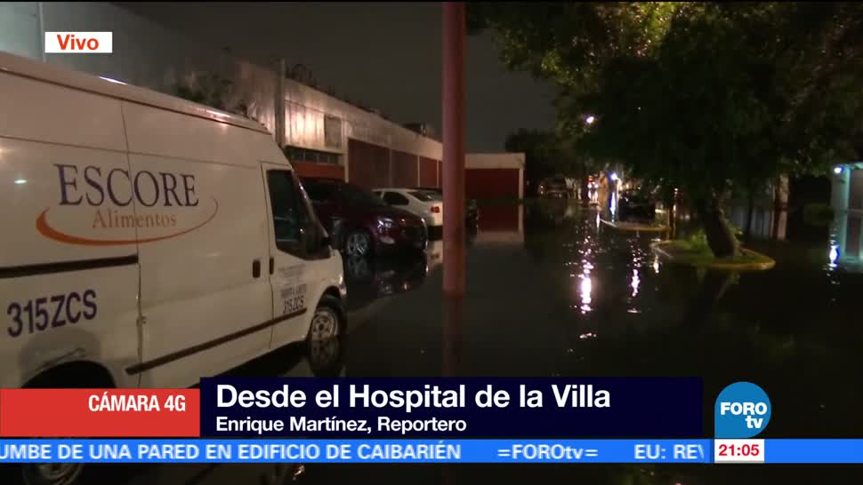 noticias, forotv, Hospital de la Villa, opera con normalidad, intensas lluvias, CDMX