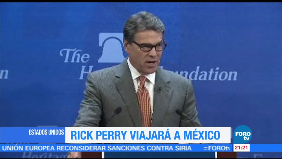 noticias, forotv, Rick Perry, reunirá, México, EPN