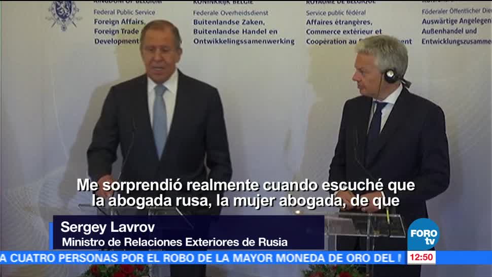 Sorprende, ministro de Relaciones Exteriores de Rusia, Serguéi Lavrov, polémica sobre el hijo de Trump