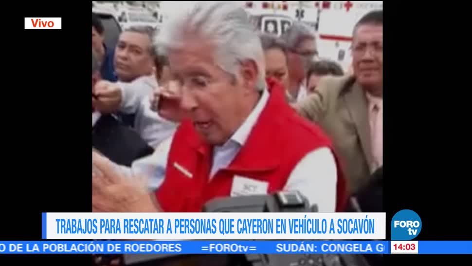 noticias, forotv, Ruiz Esparza visita zona del socavón en Paso Express, Cuernavaca