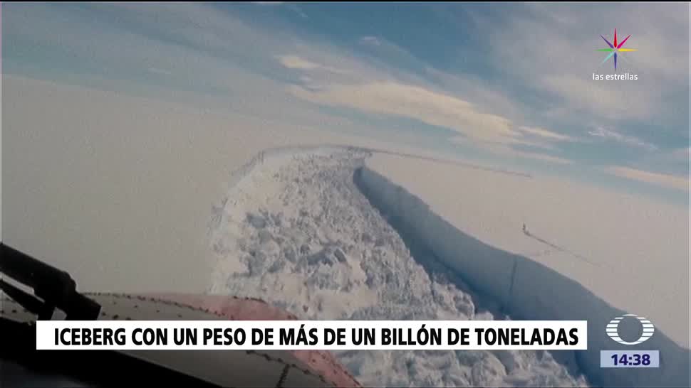 noticias, televisa, Iceberg gigante, separa de bloque, Antártida, bloque de hielo