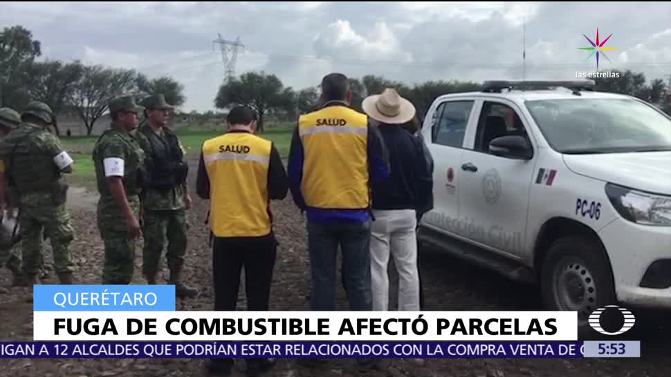 noticias, televisa, Fuga de combustible, Querétaro, causa desalojo, habitantes