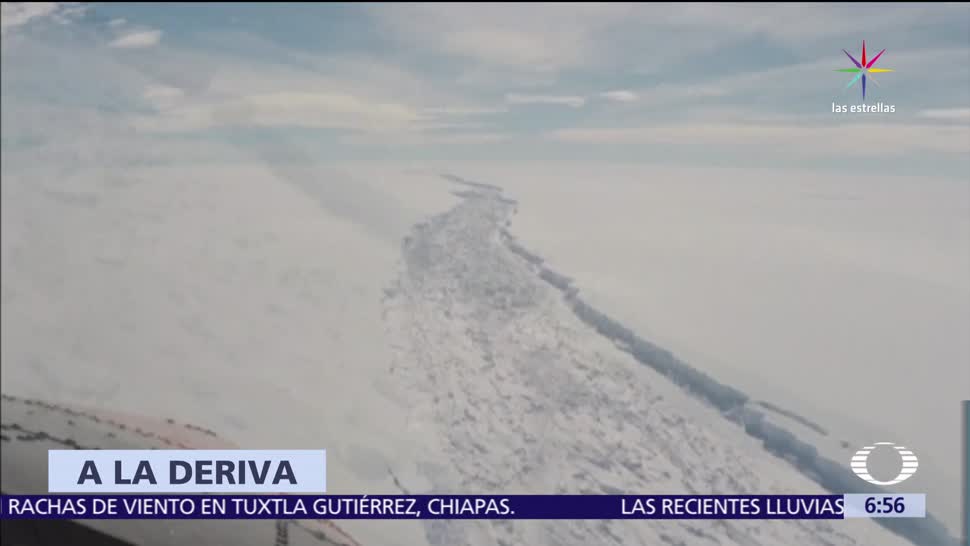 noticias, televisa, Se desprende, iceberg gigante, Antártida, iceberg