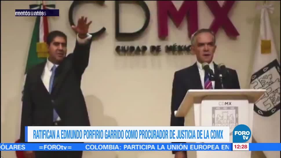 noticias, forotv, Edmundo Garrido, ratificado, procurador de Justicia, CDMX