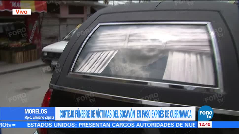 noticias, forotv, Cortejo fúnebre, víctimas, socavón, Paso Express de Cuernavaca