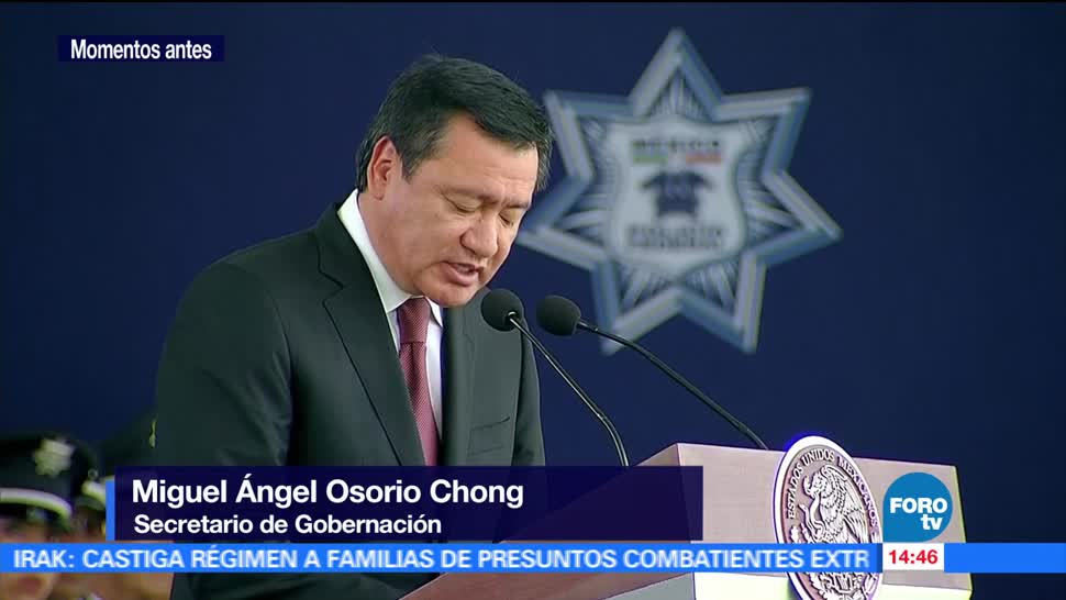Policía, Federal, corporación, excelencia, afirma Osorio, Chong