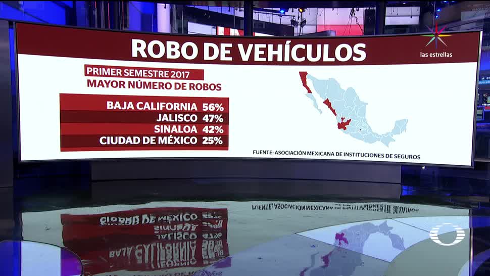Cada hora, roban 10 autos, asegurados en México