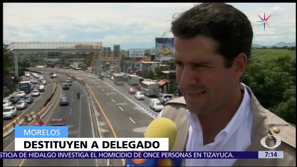 noticias, televisa, Destituyen, delegado de SCT, Morelos, José Luis Alarcón